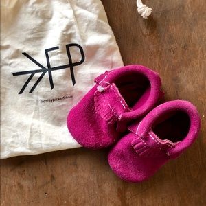 Freshly Picked | Magenta Suede Moccasins